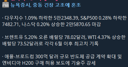 7월 9일 모닝 브리핑 5 7월 9일 모닝 브리핑