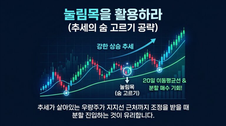 주식 매수 매도 타이밍 잡는 법: 실전 매매 원칙 9가지 3 눌림목을 활용하라 (추세의 숨 고르기 공략)