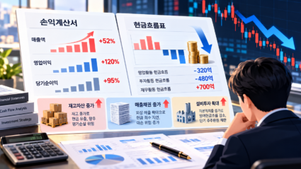 호실적 발표에도 주가가 부진한 원인을 영업활동 현금흐름, 매출채권·재고자산 증가, CAPEX와 잉여현금흐름을 통해 검증하는 이익의 질 분석