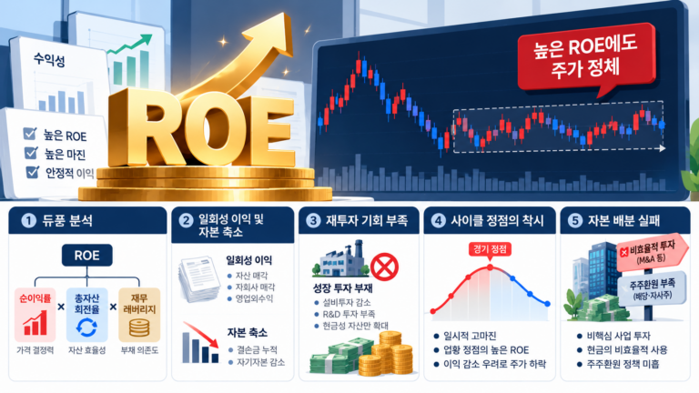 높은 ROE에도 주가가 오르지 않는 이유와 가치 함정 분석